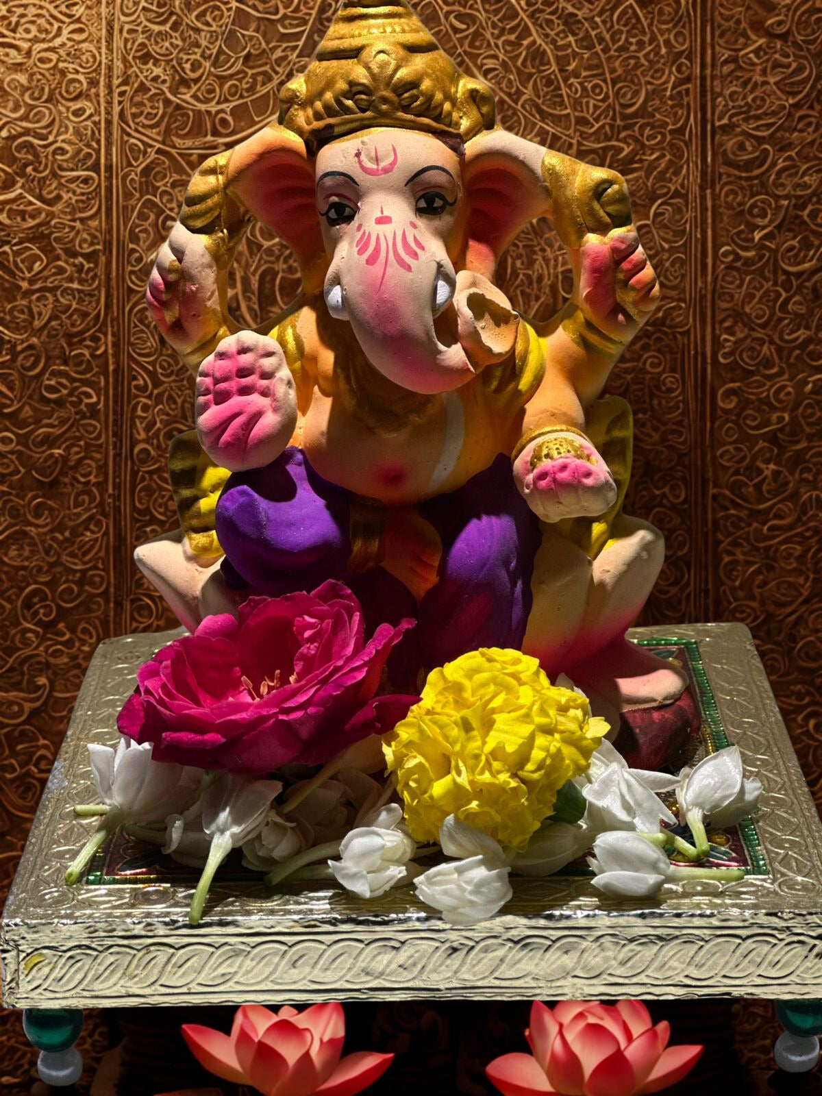 Raja Ganpati - 6inch Eco-Friendly Ganesh Ji #pujasansar