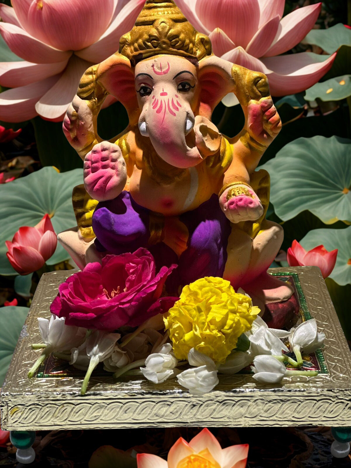 Raja Ganpati - 6inch Eco-Friendly Ganesh Ji #pujasansar
