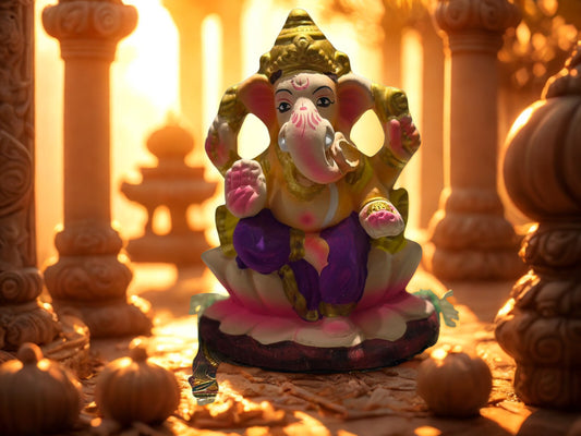 Raja Ganpati - 6inch Eco-Friendly Ganesh Ji #pujasansar