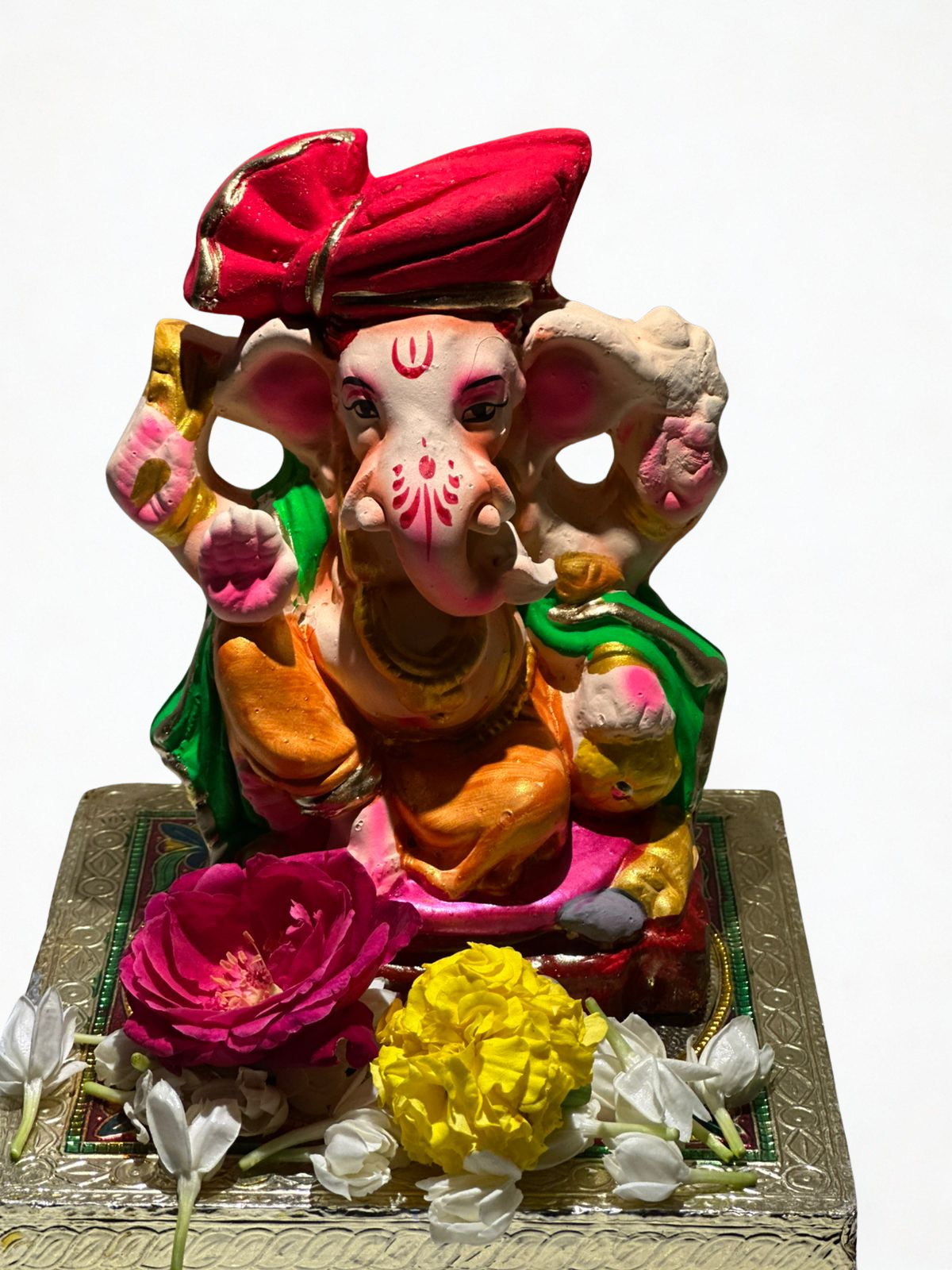 Morya Ganpati - 6inch Eco-Friendly Ganesh Ji #pujasansar