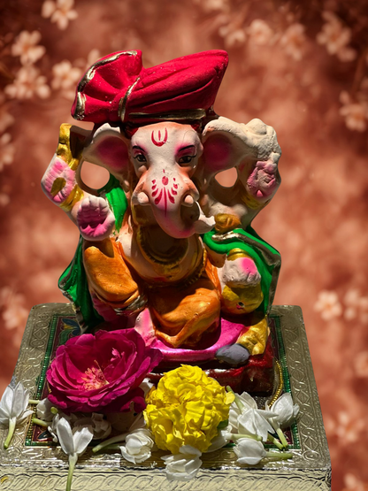 Morya Ganpati - 6inch Eco-Friendly Ganesh Ji #pujasansar