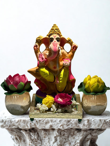 Nritya Ganpati - 6inch Eco-Friendly Ganesh Ji #pujasansar